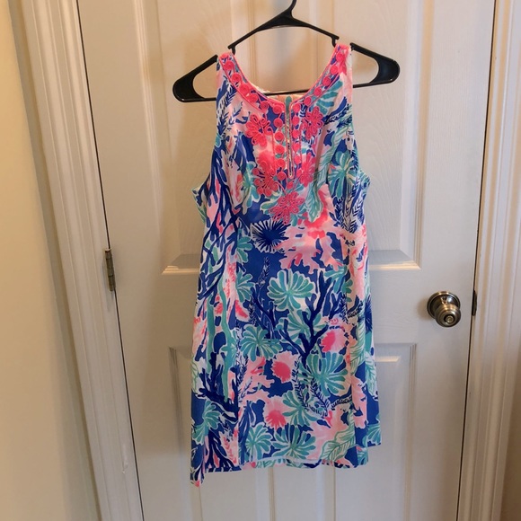 Lilly Pulitzer Dresses & Skirts - Lilly Pulitzer Jet Stream Shift Dress Size 10